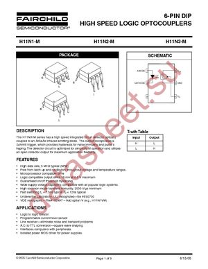 H11N1TVM datasheet  